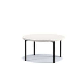 Sigma C Coffee Table 80cm - White Gloss 80cm - thumbnail 1