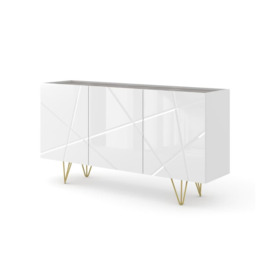 Space Sideboard Cabinet 160cm - White 160cm - thumbnail 1
