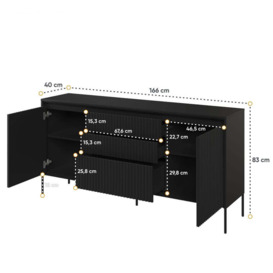 Trend TR-01 Sideboard Cabinet 166cm - Beige 166cm - thumbnail 3