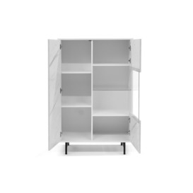 Veroli 05 Display Cabinet 90cm - White 90cm - thumbnail 2