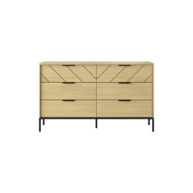 Verso Chest Of Drawers 137cm - Scandi Oak 137cm - thumbnail 3