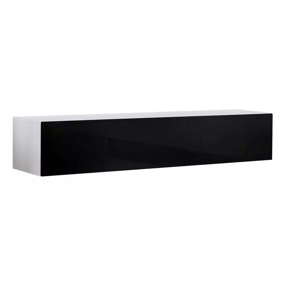 Fly 30 TV Cabinet 160cm - Black Gloss 160cm White Matt - image 1