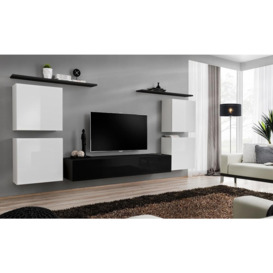 "Switch IV Entertainment Unit For TVs Up To 75"" - Black 320cm White"
