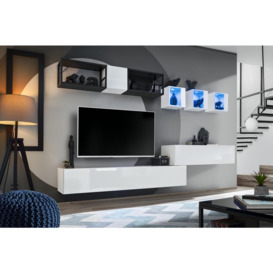 "Switch Metal III Entertainment Unit For TVs Up To 60"" - 280cm White"