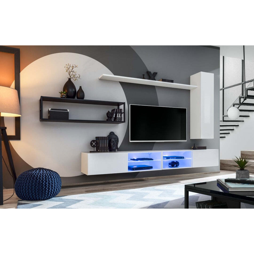 "Switch Metal IV Entertainment Unit For TVs Up To 75"" - 300cm White" - image 1