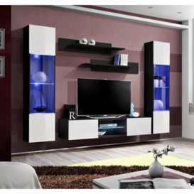 "Fly O3 Entertainment Unit For TVs Up To 60"" - 260cm White White Gloss" - thumbnail 2