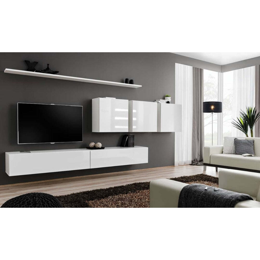 "Switch VII Entertainment Unit For TVs Up To 49"" - White 340cm White" - image 1
