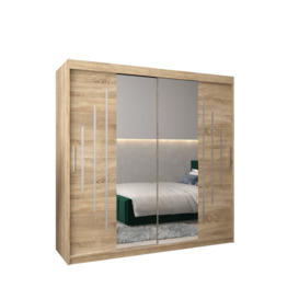 York I Sliding Door Wardrobe 200cm - Oak Sonoma 200cm