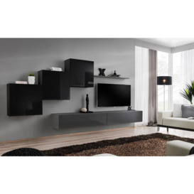 "Switch X Entertainment Unit For TVs Up To 49"" - Graphite 330cm Black"
