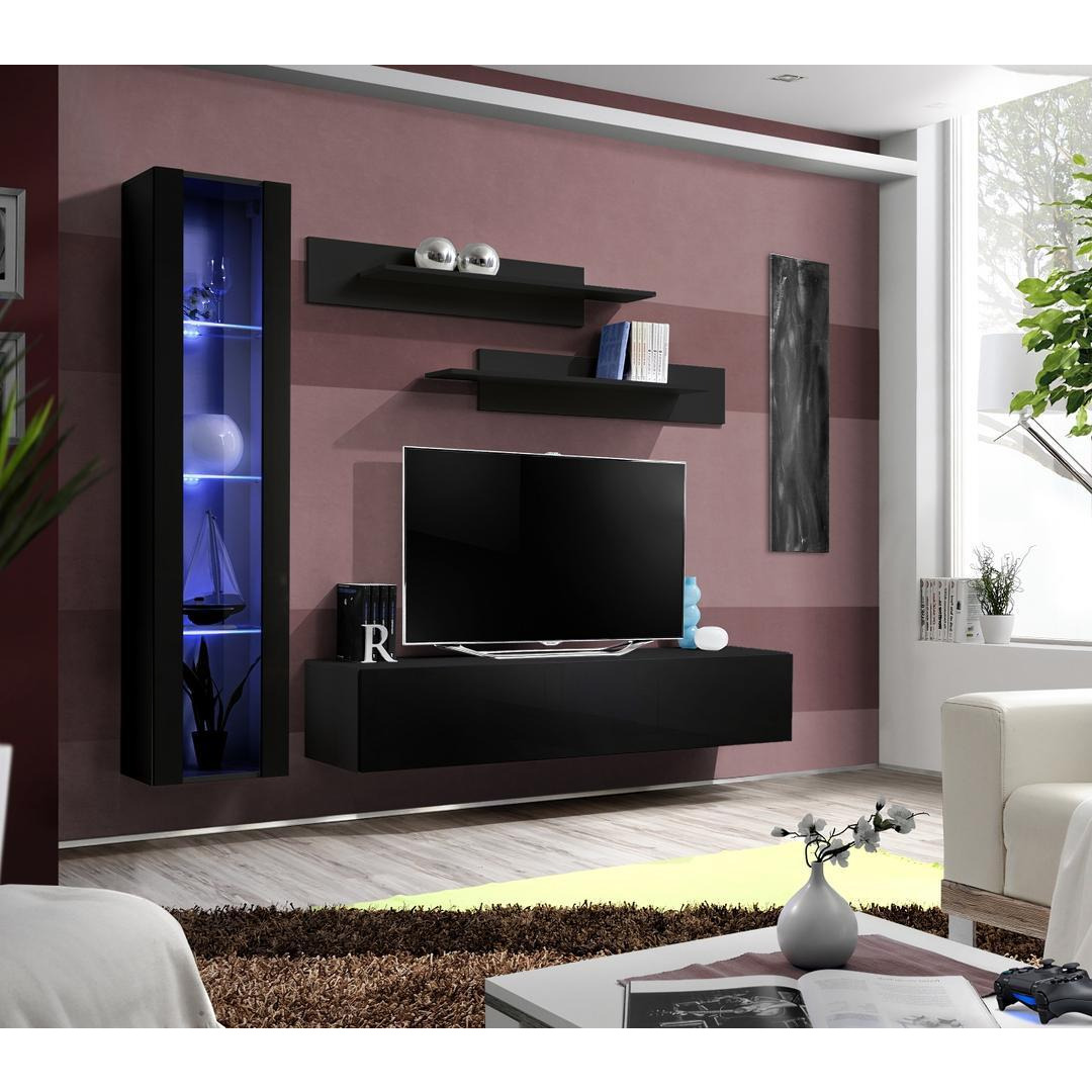 "Fly G2 Entertainment Unit For TVs Up To 60"" - 210cm Black Black Gloss" - image 1