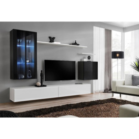 "Switch XII Entertainment Unit For TVs Up To 58"" - Black 330cm Black" - thumbnail 2