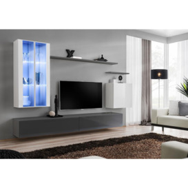 "Switch XII Entertainment Unit For TVs Up To 58"" - Black 330cm Black" - thumbnail 3