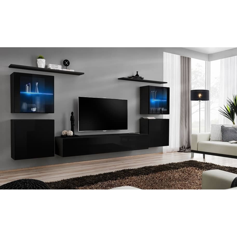 "Switch XIV Entertainment Unit For TVs Up To 75"" - Black 320cm Black" - image 1