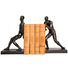 Strong Men Bookends in Bronze Finish