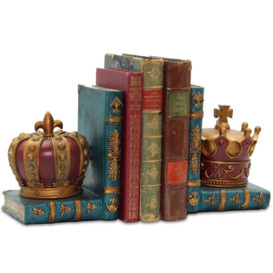 King and Queen Crown Bookends