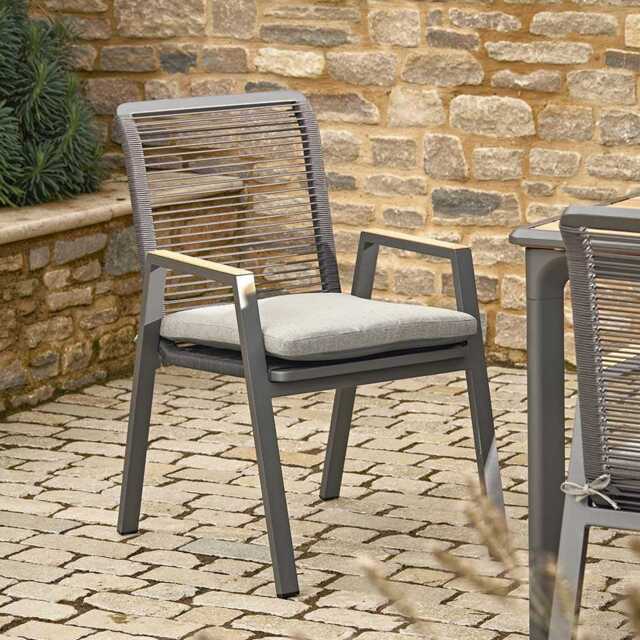 Savannah Rope Dining Chair Oak