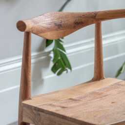 Hiro Dining Chairs (Pair) - Natural by Atkin And Thyme, H77 x W58 x D45 cm, Seat Height 43 cm - thumbnail 3