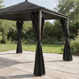 Savannah 3x3m Fabric Gazebo - Birch by Atkin And Thyme, H286 x W299 x D299 cm - thumbnail 3