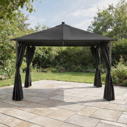 Savannah 3x3m Fabric Gazebo - Birch by Atkin And Thyme, H286 x W299 x D299 cm - thumbnail 2