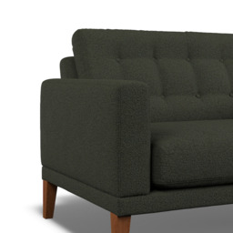 Fitzroy Loveseat In Fern Boucle by Atkin And Thyme, H86 x W126 x D100 cm - thumbnail 3