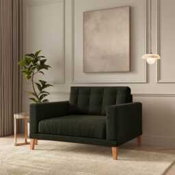 Fitzroy Loveseat In Fern Boucle by Atkin And Thyme, H86 x W126 x D100 cm - thumbnail 2