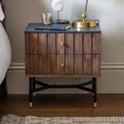 Berkeley Marble Bedside Drawers by Atkin And Thyme, W48x D35 x H50cm - thumbnail 1