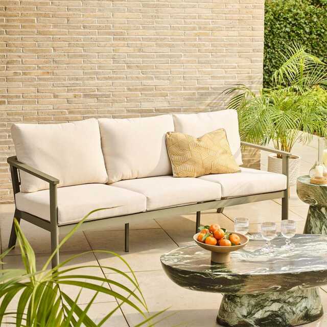 Valentina Large 3 Seat Sofa by Atkin And Thyme,  H77x W196x D81 cm, seat height 47 cm - image 1