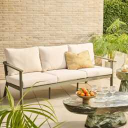 Valentina Large 3 Seat Sofa by Atkin And Thyme,  H77x W196x D81 cm, seat height 47 cm