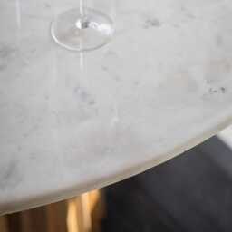 Westbourne Marble Dining Table - Natural by Atkin And Thyme, Dia. 120 x H75cm - thumbnail 4