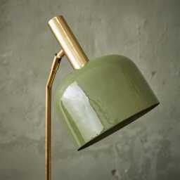 Emma Table Lamp In Olive by Atkin And Thyme, H56 x W19.5 x D20 cm - thumbnail 4