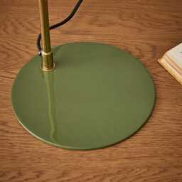 Emma Table Lamp In Olive by Atkin And Thyme, H56 x W19.5 x D20 cm - thumbnail 5