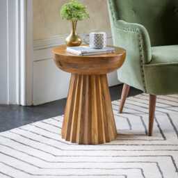Nomad Side Table - Natural by Atkin And Thyme, Dia. 37 x H46cm - thumbnail 1