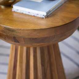 Nomad Side Table - Natural by Atkin And Thyme, Dia. 37 x H46cm - thumbnail 2
