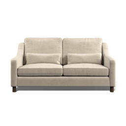 Hampton 3-Seat Sofa In Bone Eco Velvet by Atkin And Thyme - thumbnail 5