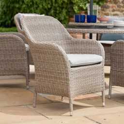 Matilda 6 Seat Dining Set with Lazy Susan and Parasol by Atkin And Thyme - thumbnail 2