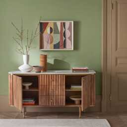 Flute Marble Sideboard by Atkin And Thyme, W147 x D45 x H76cm - thumbnail 2