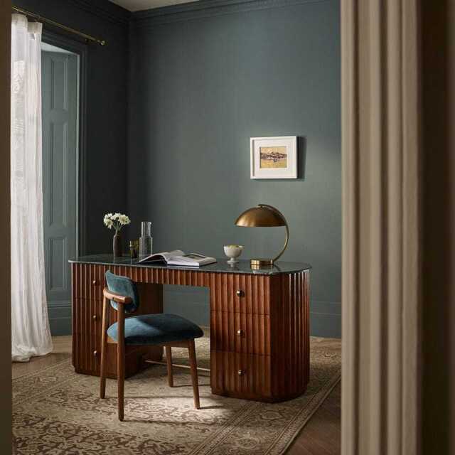 Jude Large Fluted Marble Desk