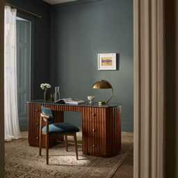 Jude Large Fluted Marble Desk