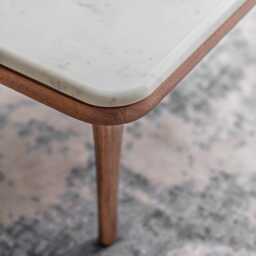 Cone Marble Coffee Table - Natural by Atkin And Thyme, H42 x W100 x D60 cm - thumbnail 3