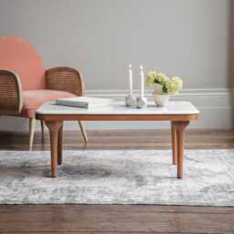 Cone Marble Coffee Table - Natural by Atkin And Thyme, H42 x W100 x D60 cm - thumbnail 2