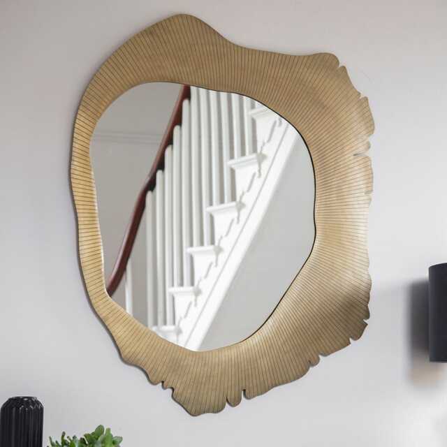 Form Mirror by Atkin And Thyme, H90 x W90 x D2 cm. The mirror can be hung vertically only. Weight 12kg - image 1