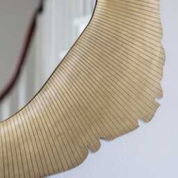Form Mirror by Atkin And Thyme, H90 x W90 x D2 cm. The mirror can be hung vertically only. Weight 12kg - thumbnail 2