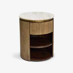 Rondo Bedside Table by Atkin And Thyme, H55 x W45 x D45 - thumbnail 2