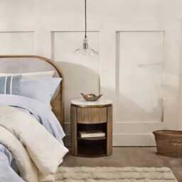 Rondo Bedside Table by Atkin And Thyme, H55 x W45 x D45 - thumbnail 1