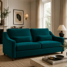 Hampton 4 Seat Sofa In Mallard Easy Care Velvet
