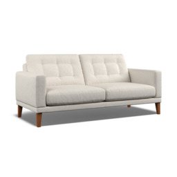 Fitzroy 3-Seat Sofa In Ivory Boucle by Atkin And Thyme, H86 x W196 x D100 cm - thumbnail 1