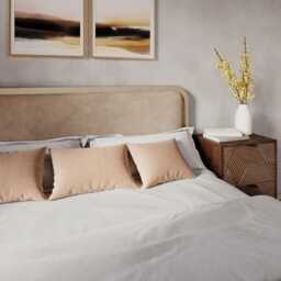 Mabel Kingsize Bed Nude Velvet by Atkin And Thyme - thumbnail 4