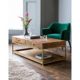 Henley Coffee Table by Atkin And Thyme, W130 x D65 x H47cm - thumbnail 3
