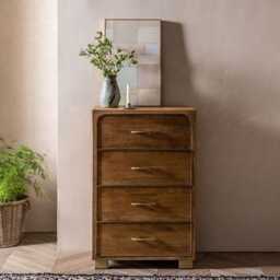 Miro Tall Chest Of Drawers by Atkin And Thyme, H110 x W70 x D40 cm