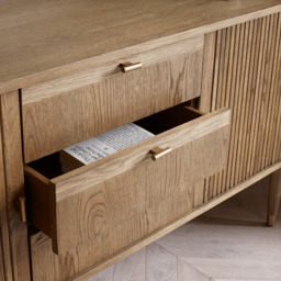 Byron Sideboard Muted Oak by Atkin And Thyme, H76 x W160 x D45 cm - thumbnail 4